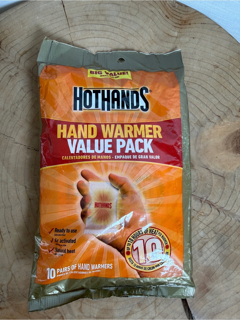 HotHands Hand Warmers Value Pack 10 Pairs Air Activated Up to 10 Hours Heat NWT - Picture 3 of 5